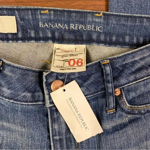 Banana Republic Urban Boot Cut Stretch Jeans, Size 6, NWT - Picture 9 of 13